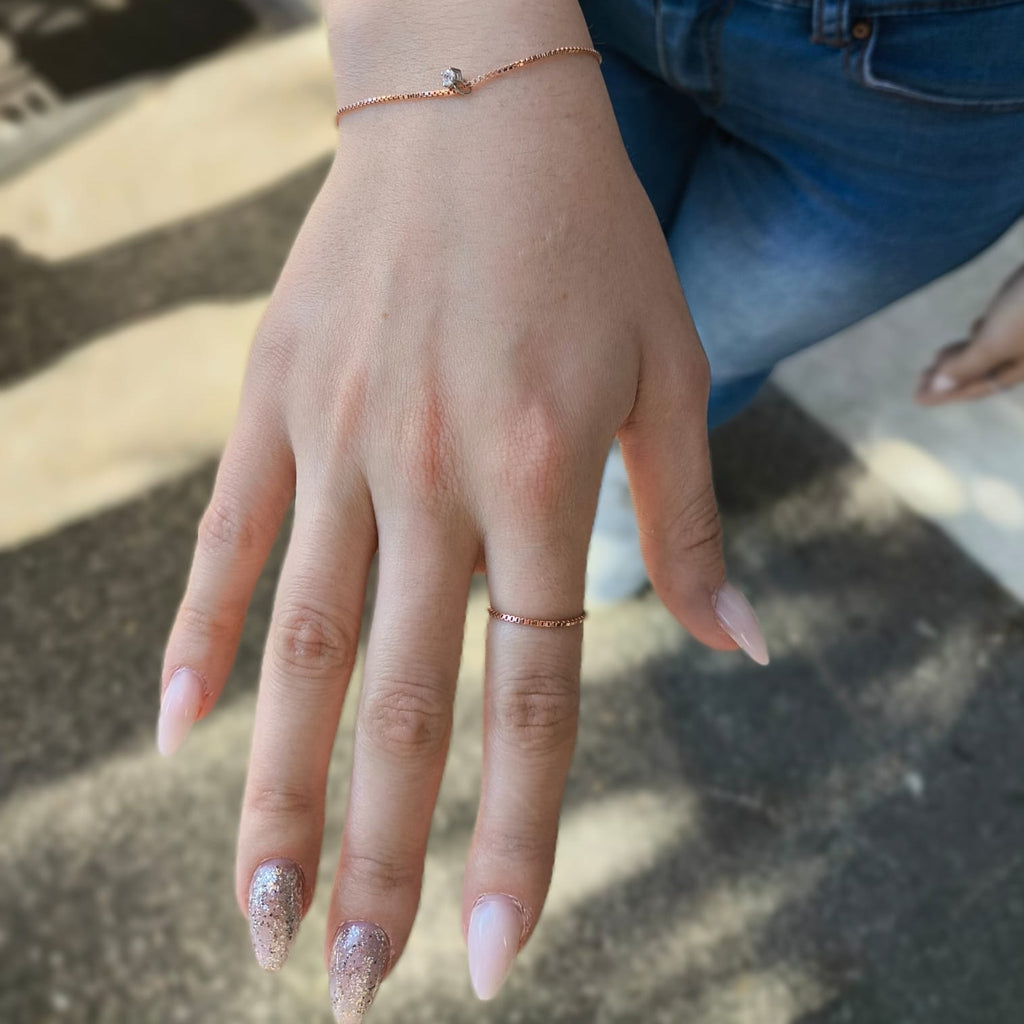 Anello saldato al dito Oro 18kt